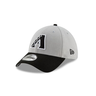 Grey Arizona Diamondbacks Hat - New Era MLB Team Classic 39THIRTY Stretch Fit Caps USA5849170